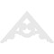 Ekena Millwork Pitch Robin Architectural Grade PVC Gable Pediment, 48"W x 28"H x 1"P (14/12) GPP048X028X100ROB - alternate 4